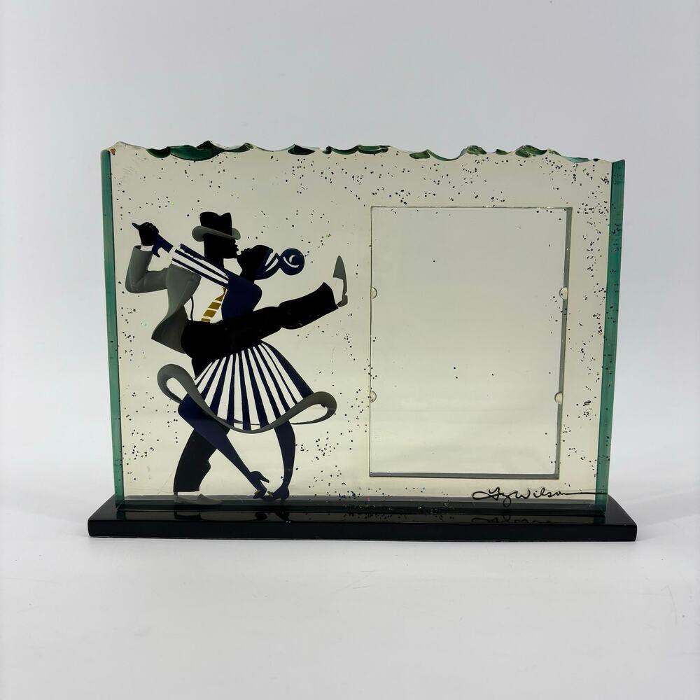 Rhythem by Ty Wilson Lindy Hop No. 6145 Picture Frame Dancers 3D Lucite